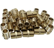 Ниппель латунный пневмо 1/2" НР, 100 шт HG 1641506