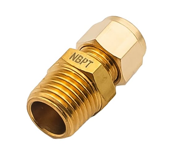 Фитинг латунный компрессионный NBPT KIM08-01 арт. -1шт 75634