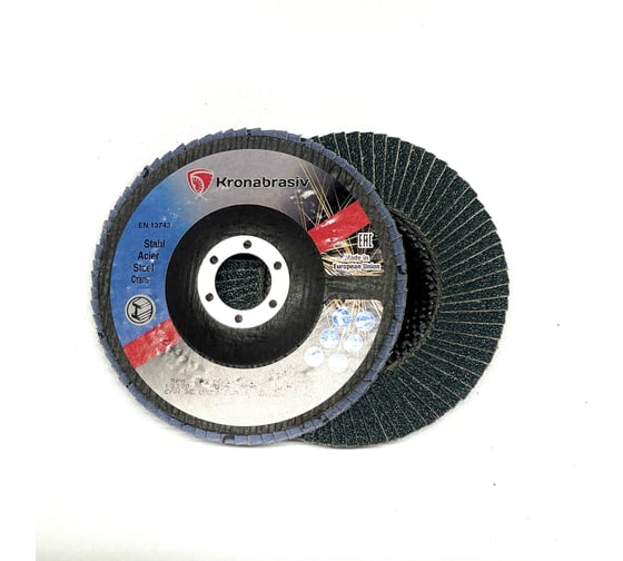 Круг лепестковый торцевой KRONABRASIV G28 125х22,23 Z40 725 400K