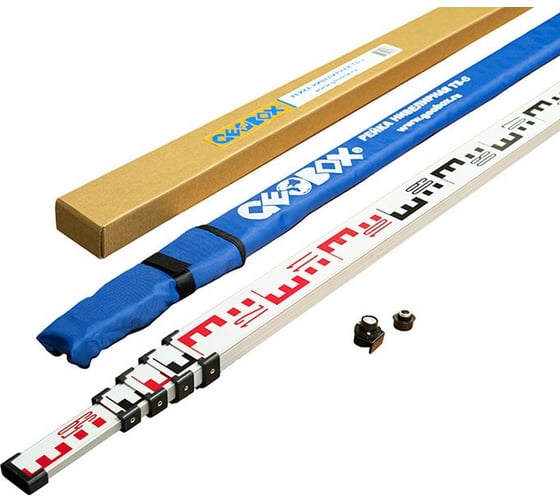 Рейка телескопическая GEOBOX TS-6 600123