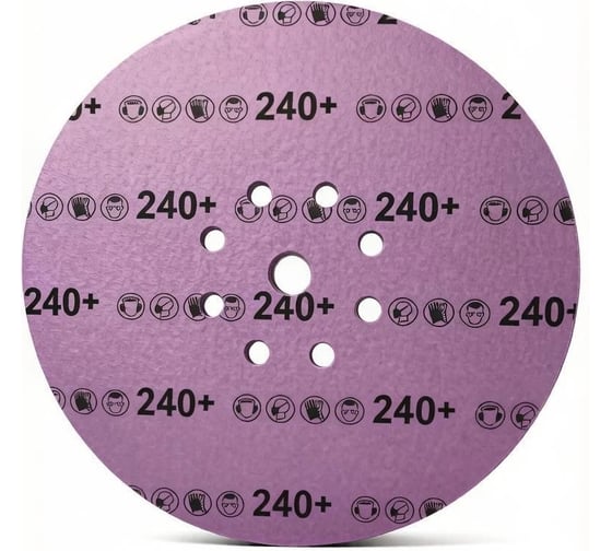 Круг шлифовальный PremFix Ceramic 775 Velcro P240 Binic Abrasive (Ø225мм/9 отв), 25 шт PF77599H240 1