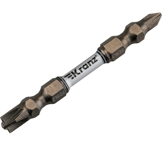 Бита для шуруповерта KRANZ PZ/FL1 x PZ/FL2х65 мм 2 шт KR-92-0451-2