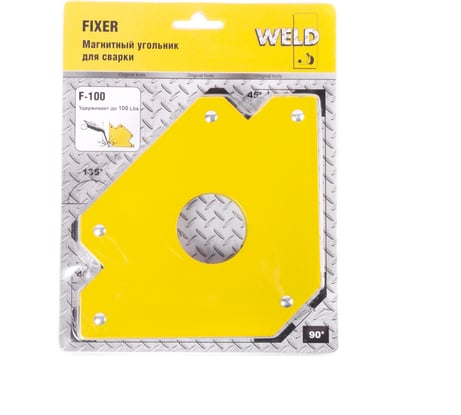 Магнитный угольник 45 кг FIXER F-100 Weld QJ6003A