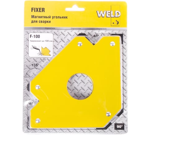 Магнитный угольник 45 кг FIXER F-100 Weld QJ6003A