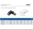 Фитинг пневматический NBPT PL 14-03-R 1шт. арт. 89131 2