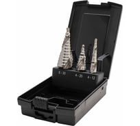 Набор ступенчатых сверл MASTER-TOOL 4-12/4-20/4-30мм HSS-G 3шт 101026PRO