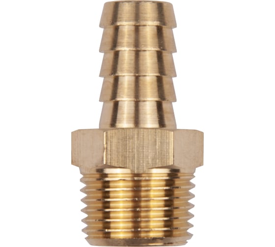 Разъем 1/2" внешняя резьба - елочка 14 мм, латунь AV Steel AV-700318