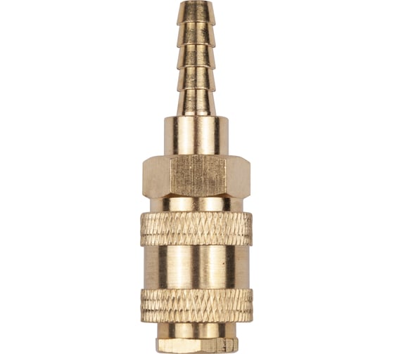 Разъем EURO мама 1/4" - елочка 8 мм, латунь AV Steel AV-700326