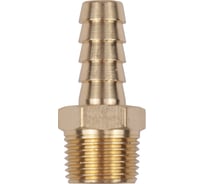 Разъем 3/8" внешняя резьба - елочка 10 мм, латунь AV Steel AV-700317