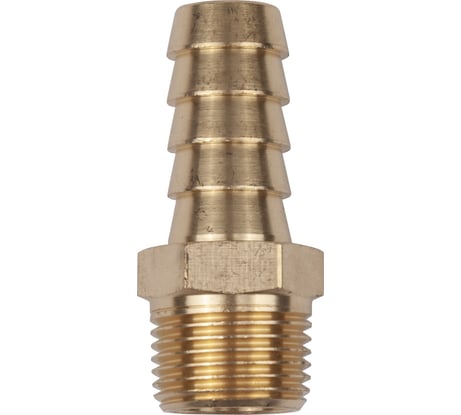 Разъем 3/8" внешняя резьба - елочка 12 мм, латунь AV Steel AV-700316