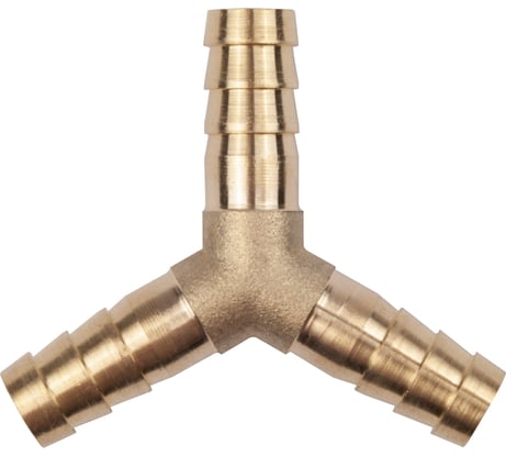 Тройник Y-образный елочка 8 мм, латунь AV Steel AV-700335