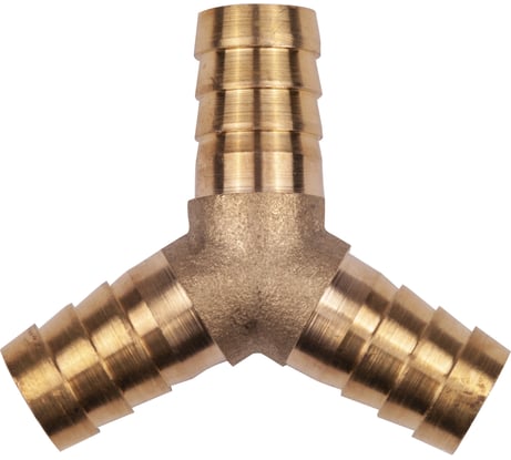 Тройник Y-образный елочка 12 мм, латунь AV Steel AV-700337