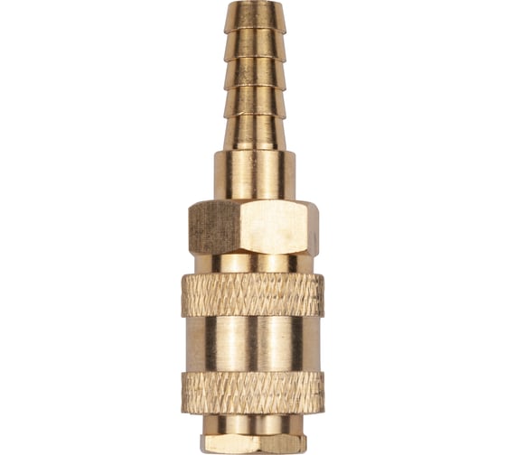 Разъем EURO мама 1/4" - елочка 10 мм, латунь AV Steel AV-700327