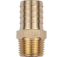 Разъем 1/2" внешняя резьба - елочка 17 мм, латунь AV Steel AV-700319