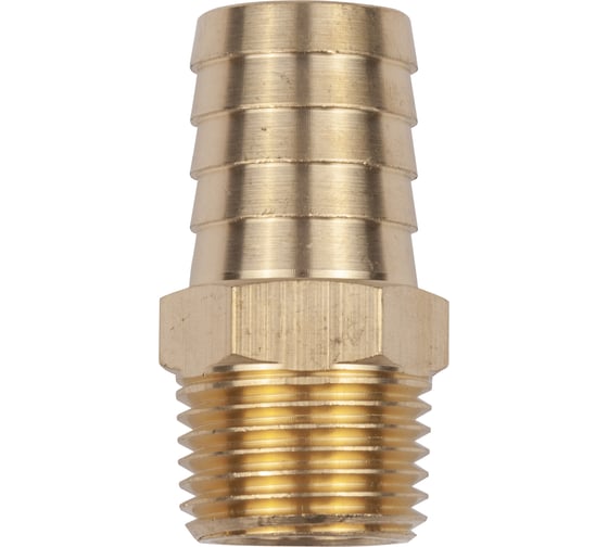 Разъем 1/2" внешняя резьба - елочка 17 мм, латунь AV Steel AV-700319