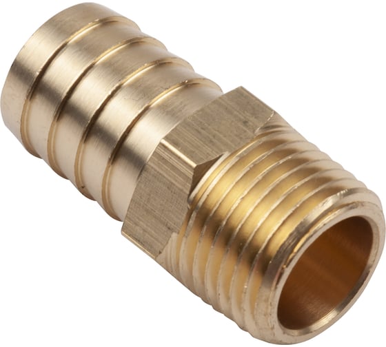 Разъем 1/2" внешняя резьба - елочка 17 мм, латунь AV Steel AV-700319