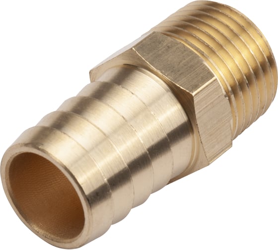 Разъем 1/2" внешняя резьба - елочка 17 мм, латунь AV Steel AV-700319