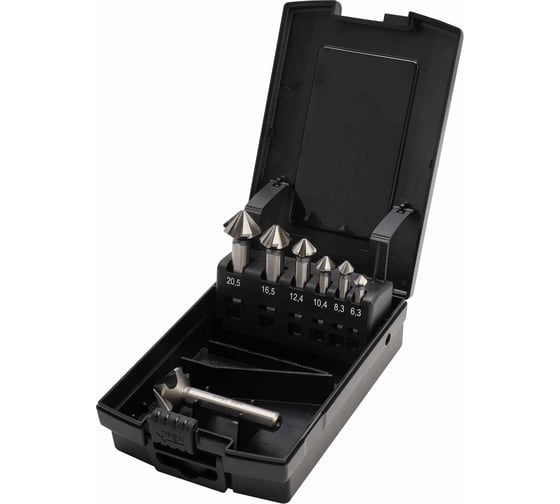 Набор зенковок MASTER-TOOL 90гр. 6.3-25мм 5z DIN335C HSS-G 7шт 102892MT