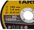 Диск отрезной по металлу TARS 125х1.2х22.2мм, 10 шт YNHS-125-1.2-10 5