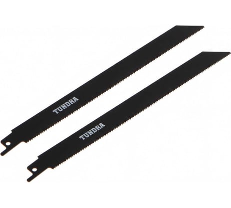 Полотно по металлу для сабельной пилы (2 шт; 227/200 мм; шаг 1.4 мм; Bimetal) ТУНДРА 6117017