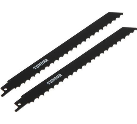 Полотно по дереву для сабельной пилы ТУНДРА (2 шт; 227/200 мм; шаг 8.5 мм; HCS) TUNDRA 6117010