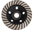Чашка алмазная шлифовальная 125x22.23x5мм, однорядная TURBO ALUKOMTOOLS АТ-АЧШ12530 3