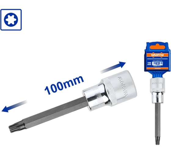 Насадка бита торцевая 100 мм 1/2 TORX T55 10/80 WadFow WSC5218