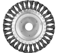 Корщетка дисковая 150 х 22,2 мм жесткая крученая проволока 0,5 мм Diamond Industrial DIDSHH15022