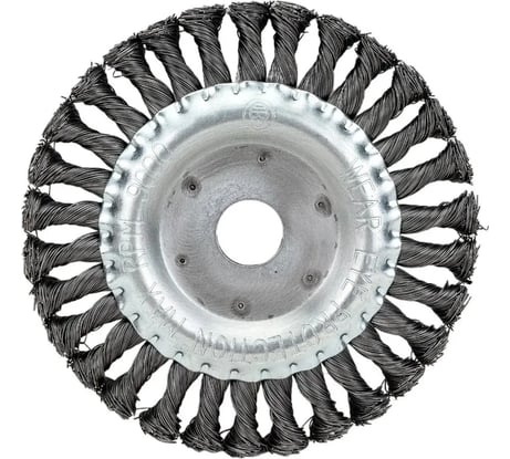 Корщетка дисковая 150 х 22,2 мм жесткая крученая проволока 0,5 мм Diamond Industrial DIDSHH15022