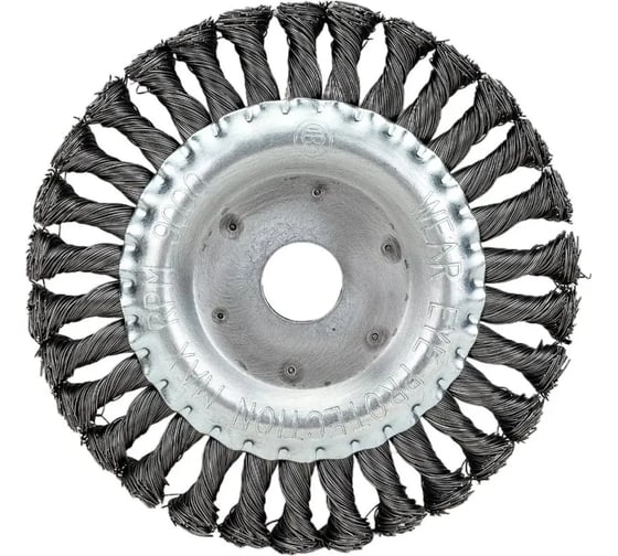Корщетка дисковая 150 х 22,2 мм жесткая крученая проволока 0,5 мм Diamond Industrial DIDSHH15022