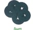 Фибровый круг BINIC 125х22мм BSP Zir-Plus P36 цирконий 5шт 101605 7