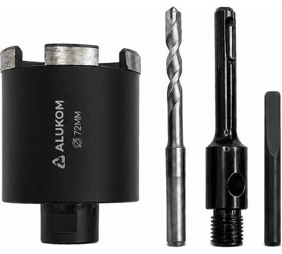 Коронка алмазная 72x70xM16, фактурные сегменты ALUKOMTOOLS АТ-КА725Ф