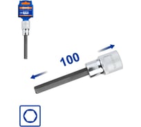 Насадка бита торцевая 100 мм 1/2 HEX 4 мм 10/80 WadFow WSC5201