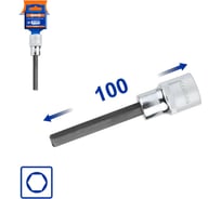 Насадка бита торцевая 100 мм 1/2 HEX 12 мм 10/80 WadFow WSC5207