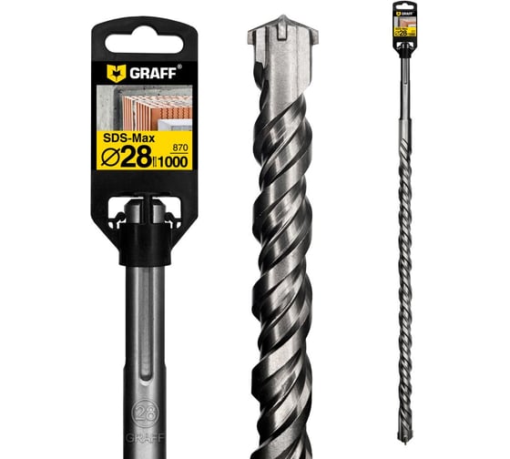 Сверло по бетону GRAFF 28×870×1000 SDS-max 64281000