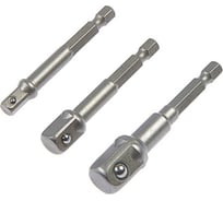 Набор адаптеров для торцевых головок ТУНДРА (3 шт; 1/2"x75, 3/8" и 1/4"х65 мм; CrV) TUNDRA 2270976