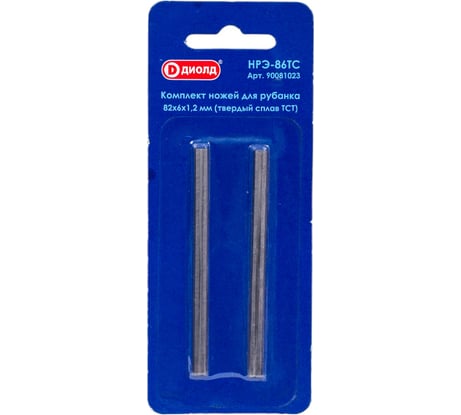 Ножи для рубанка НРЭ-86ТС (2 шт; 82x6x1.2 мм; твердый сплав) ТСТ ДИОЛД 90081023