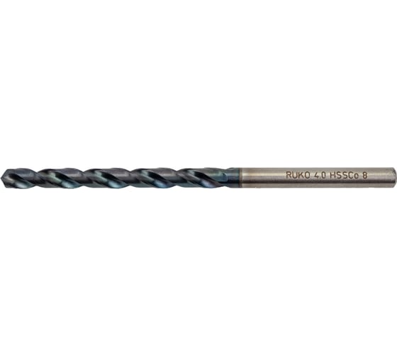 Сверло по металлу HSSE-Co8 TiALN DIN 338 (4x75/43 мм) Ruko 281040EF 1
