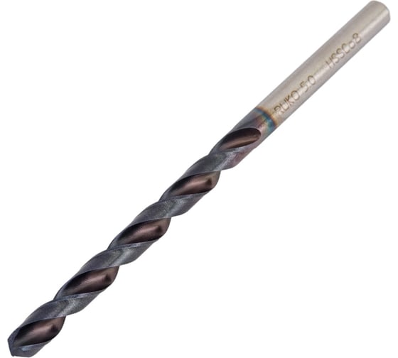 Сверло по металлу HSSE-Co8 TiALN DIN 338 (5x86/52 мм) Ruko 281050EF