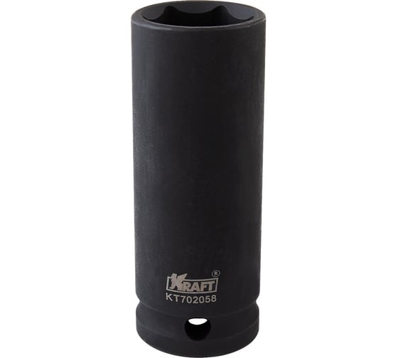 Головка ударная 6-гранная удлиненная 21 мм, 1/2"DR KRAFT KT 702058 1