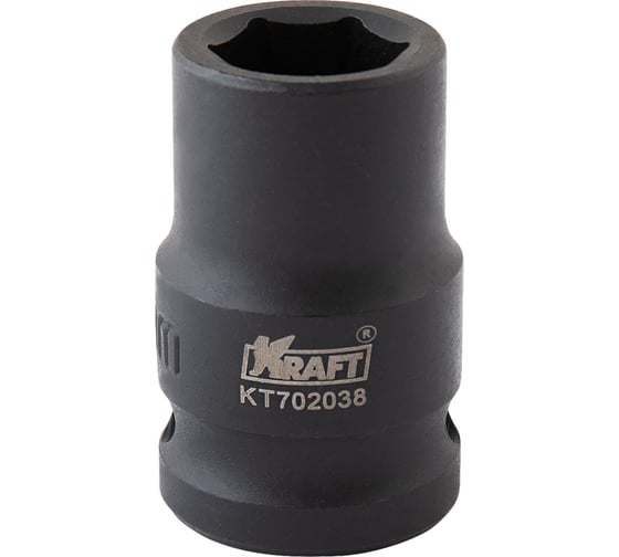 Головка ударная 6-гранная 13 мм, 1/2"DR KRAFT KT 702038 1