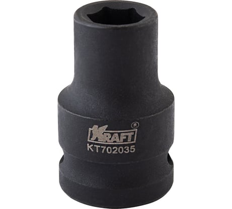 Головка ударная 6-гранная 10 мм, 1/2"DR KRAFT KT 702035