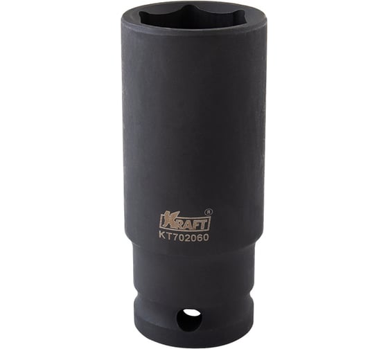 Головка ударная 6-гранная удлиненная 24 мм, 1/2"DR KRAFT KT 702060 1