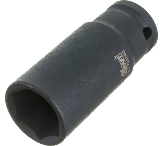 Головка ударная 6-гранная удлиненная 24 мм, 1/2"DR KRAFT KT 702060