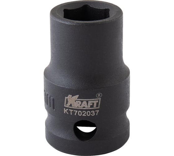 Головка ударная 6-гранная 12 мм, 1/2"DR KRAFT KT 702037 1