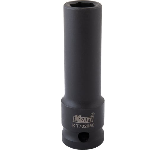 Головка ударная 6-гранная удлиненная 12 мм, 1/2"DR KRAFT KT 702050