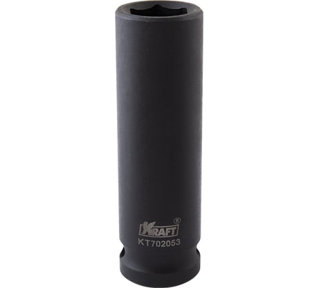 Головка ударная 6-гранная удлиненная 15 мм, 1/2"DR KRAFT KT 702053