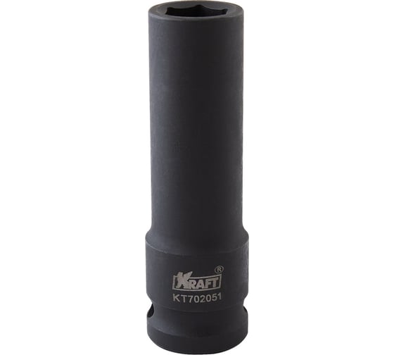 Головка ударная 6-гранная удлиненная 13 мм, 1/2"DR KRAFT KT 702051 1