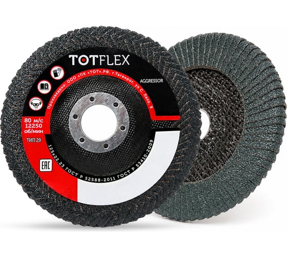 Круг TOTFLEX КЛТ AGGRESSOR CURVE 2 125x22 Z P60 4631182430543
