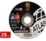 Диск отрезной по металлу SAMGRUPP Inox A30S-(115x3.0x22.23)-T41 ATLAS (упаковка 25 шт) ATL-019030115-25 1